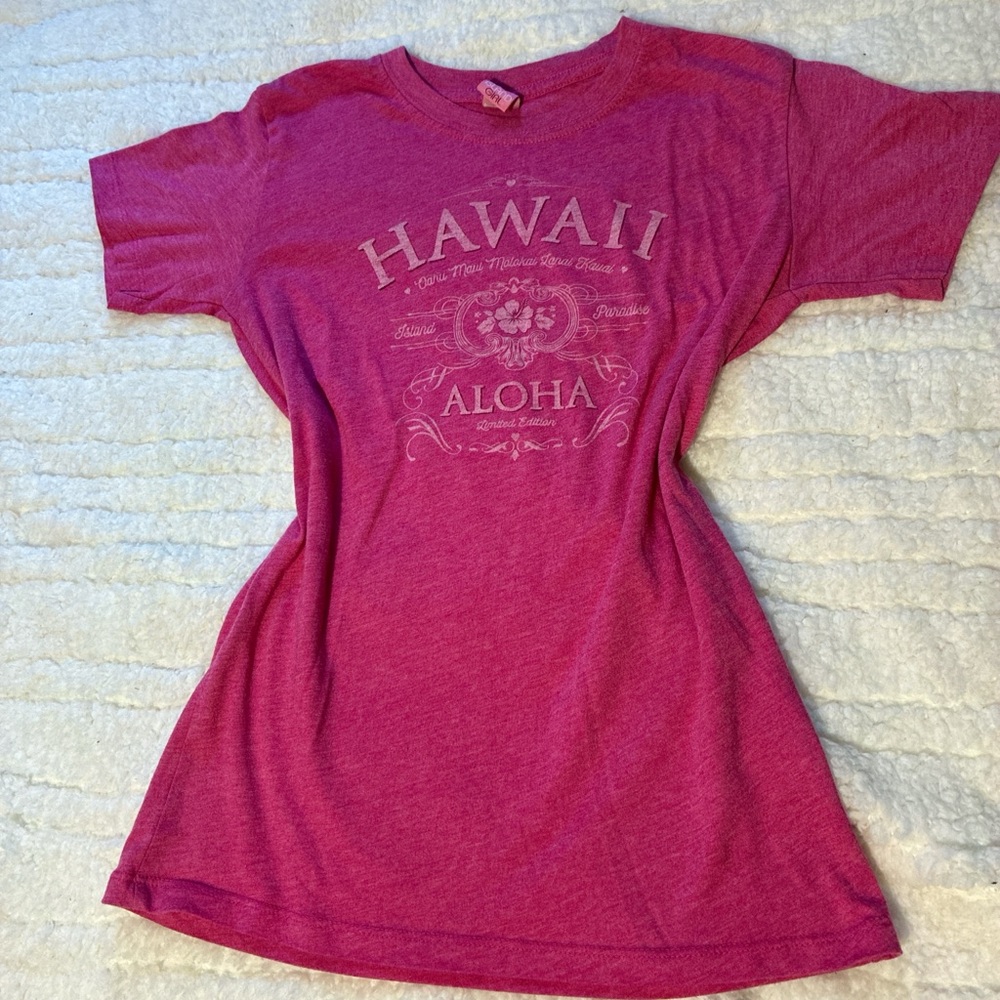 Hawaii Aloha Pink Short Sleeve Tee